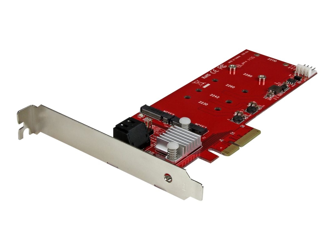 translate Steer Feeling StarTech.com 2x M.2 NGFF PCIe SSD RAID Controller Card plus 2x  (PEXM2SAT3422)
