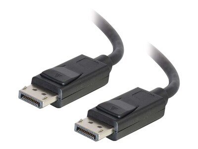 C2G DisplayPort M M 4K Cable with Latches, Black, 30ft, 54425, 35230658, Cables
