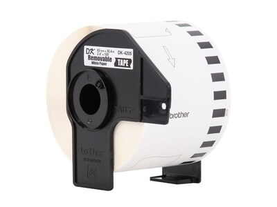 Brother 2 3 7 x 100' DK4205 Removable Continuous Length Paper Tape (1 Tape), DK4205, 6632383, Paper, Labels & Other Print Media Brother 2 3 7 x 100' DK4205 Removable Continuous Length Paper Tape (1 Tape), DK4205, 6632383, Paper, Labels & Other Print Media