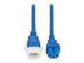 Eaton 15A 250V 14AWG C15 to P-Lock C14 Heavy-Duty Power Cord, Blue, 3ft, 6-Pack, P018-E03-ABL-6                , 41973716, Power Cords