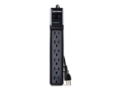 CyberPower Essential Series Surge Protector 900 Joules (6) Outlets 6ft Cord, CSB606, 16327737, Surge Suppressors CyberPower Essential Series Surge Protector 900 Joules (6) Outlets 6ft Cord, CSB606, 16327737, Surge Suppressors