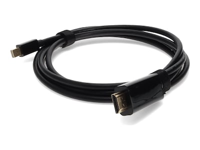 AddOn WQXGA Mini-DisplayPort Male to HDMI Male Cable, Black, 6ft, MDP2HDMIMM6, 41184009, Cables AddOn WQXGA Mini-DisplayPort Male to HDMI Male Cable, Black, 6ft, MDP2HDMIMM6, 41184009, Cables