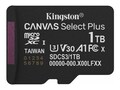 Kingston 1TB Canvas Select Plus UHS-I MicroSD Card, Class 10, SDCS3/1TBSP , 42014480, Memory - Flash Kingston 1TB Canvas Select Plus UHS-I MicroSD Card, Class 10, SDCS3/1TBSP , 42014480, Memory - Flash
