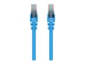 Belkin CAT5E 24AWG 350MHz RJ45 M M UTP Snagless PVC Ethernet Patch Cable, Blue, 3ft, A3L791-03-BLU-S, 40801, Cables