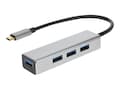 AddOn 20CM USB3.1 C m 4XUSB3 a BLK ADPT CBL W , USBC24USB3AL-AA, 38126004, USB & Firewire Hubs