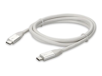 AddOn USB 3.1 Type C Male to Male Thunderbolt Compatible Sync and Charge Cable, White, 4ft, USBCTBOLT1-2MW, 41294990, Cables AddOn USB 3.1 Type C Male to Male Thunderbolt Compatible Sync and Charge Cable, White, 4ft, USBCTBOLT1-2MW, 41294990, Cables