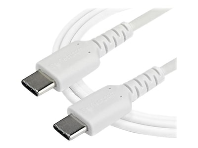 StarTech.com Durable Fast Charge & Sync USB C to C Aramid Fiber 60W Cable, White, 2m, RUSB2CC2MW, 37873737, Cables StarTech.com Durable Fast Charge & Sync USB C to C Aramid Fiber 60W Cable, White, 2m, RUSB2CC2MW, 37873737, Cables