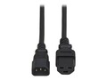 Eaton 15A 250V 14AWG C14 to C21 Heavy-Duty Power Cord, Black, 4ft, P037-004                      , 41910954, Power Cords