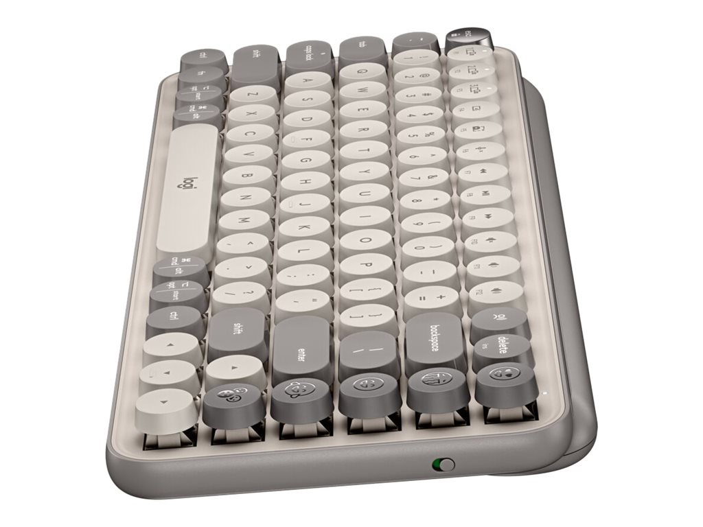 Logitech Pop Keys Wireless Mechanical Keyboard, Mist (920-011232)
