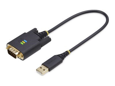 StarTech.com USB-A to DB9 RS-232 Serial Adapter Cable w  COM Retention and Interchangeable Nuts Screws, 1ft, 1P1FFC-USB-SERIAL             , 41867722, Cables