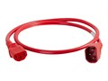 C2G Power Cord IEC 320-C14 to IEC 320-C13 14AWG, Red, 6ft, 17553, 32999200, Power Cords C2G Power Cord IEC 320-C14 to IEC 320-C13 14AWG, Red, 6ft, 17553, 32999200, Power Cords