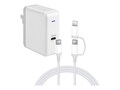 4Xem 30W 3FT 2-in-1 USB-C with Lightning Adapter Charging Kit, 4X30W2N1KIT3                  , 41853241, AC Power Adapters (external)