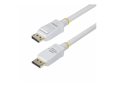 StarTech.com VESA Certified 4K 60Hz DisplayPort 1.2 Latching Cable, White, 6ft, DP12-CABLE-6FTW , 41827685, Cables StarTech.com VESA Certified 4K 60Hz DisplayPort 1.2 Latching Cable, White, 6ft, DP12-CABLE-6FTW , 41827685, Cables