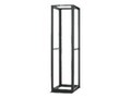 Panduit 4-Post EIA Rack, #12-24 Threaded Rails, 84h (45U) x 23.3w x 30d, Black, R4P, 13073022, Racks & Cabinets