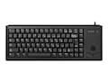 Cherry 15 UltraSlim USB Keyboard - Black w  Optical Trackball, G84-4420LUBEU-2, 8749497, Keyboard/Mouse Combinations