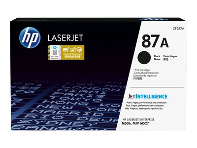 HP 87A (CF287A) Black Original LaserJet Toner Cartridge w  JetIntelligence, CF287A, 30686015, Toner and Imaging Components - OEM