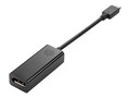 HP USB Type C (USB-C) to DisplayPort M F Adapter, Black, N9K78AA#ABA, 31432287, Adapters & Port Converters