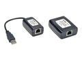 Tripp Lite 1-Port Plug-n-Play USB 2.0 over Cat5 Cat6 Extender, B203-101-PNP, 18228003, Adapters & Port Converters