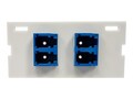 Legrand Ortronics SII,2 LC,SM,180Deg,Flush,1U,Fog Blue, 4 x LC Network Female, 4 x LC Network - Female, 60900322                      , 42175082, Premise Wiring Equipment