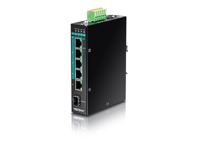 TRENDnet 6-Port Industrial Gb PoE+ L2 Mngd DIN-Rail Switch, TI-PG541I, 32112867, Network Switches