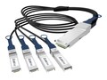 UNC 40G QSFP - 4X SFP Dac Juniper, QFX-QSFP-DACBO-50CM-U, 41226941, Cables UNC 40G QSFP - 4X SFP Dac Juniper, QFX-QSFP-DACBO-50CM-U, 41226941, Cables