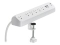 Eaton 6-OUT SURGE USB 900J CLAMP 6FT, TLP66UCLAMP                   , 42003157, Surge Suppressors