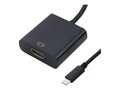 4Xem USB-C to HDMI M F Adapter, Black, 10, 4XUSBCHDMIAB, 37125448, Adapters & Port Converters