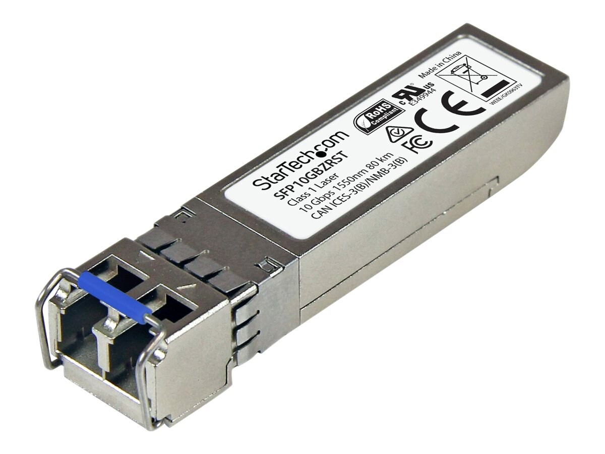 StarTech.com MSA Uncoded SFP+ 10GBASE-ZR 10GbE 80km SMF (SFP10GBZRST)