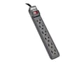 Tripp Lite Power It! 6-Outlet Power Strip, 6ft Cord, Black Housing, PS66B, 30737062, Power Strips