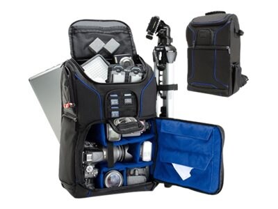 Accessory Power Backpack for DLSR Camera w Padded Dividers, Blue, GRSLS17100BLEW, 36550872, Carrying Cases - Camera/Camcorder