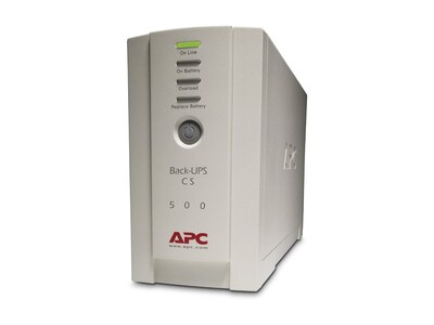 APC Back-UPS CS 500VA 300W Int'l 230V UPS (4) C13 Outlets, USB Serial (BK500EI), BK500EI, 246035, Battery Backup/UPS