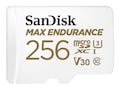 SanDisk 256GB MAX ENDURANCE V30 MicroSDXC Card, Class 10, SDSQQVR-256G-GN6IA , 42108573, Memory - Flash SanDisk 256GB MAX ENDURANCE V30 MicroSDXC Card, Class 10, SDSQQVR-256G-GN6IA , 42108573, Memory - Flash
