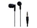 Avid AE-215 LIGHTWEIGHT 1 USE EARBUD WITH SILICONE EAR TIPS - Stereo - Mini-phone (3.5mm) - Wired, 1AE215HPBLKSTK                , 42131121, Earphones