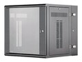 Panduit 12RU PanZone Wall Mount Cabinet w  Windowed Front Door, Black, PZWMC12W, 34807988, Racks & Cabinets