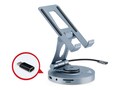 Siig Multitask USB-C Hub Stand Laptop Holder, up to 13, CE-MTDK31-S2, 41763781, Docking Stations & Port Replicators