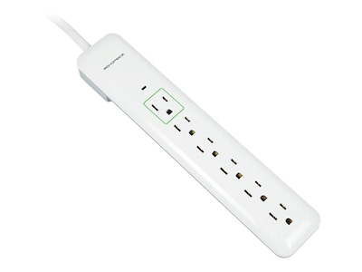 Monoprice 6 OUTLET SLIM SURGE PROTECTOR, 9198 , 41924389, Surge Suppressors Monoprice 6 OUTLET SLIM SURGE PROTECTOR, 9198 , 41924389, Surge Suppressors