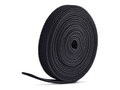StarTech.com 0.5w x 75ft Hook and Loop Roll Cut-to-Size Reusable Cable Ties, Black, HKLP7505B                     , 42062104, Cable Accessories