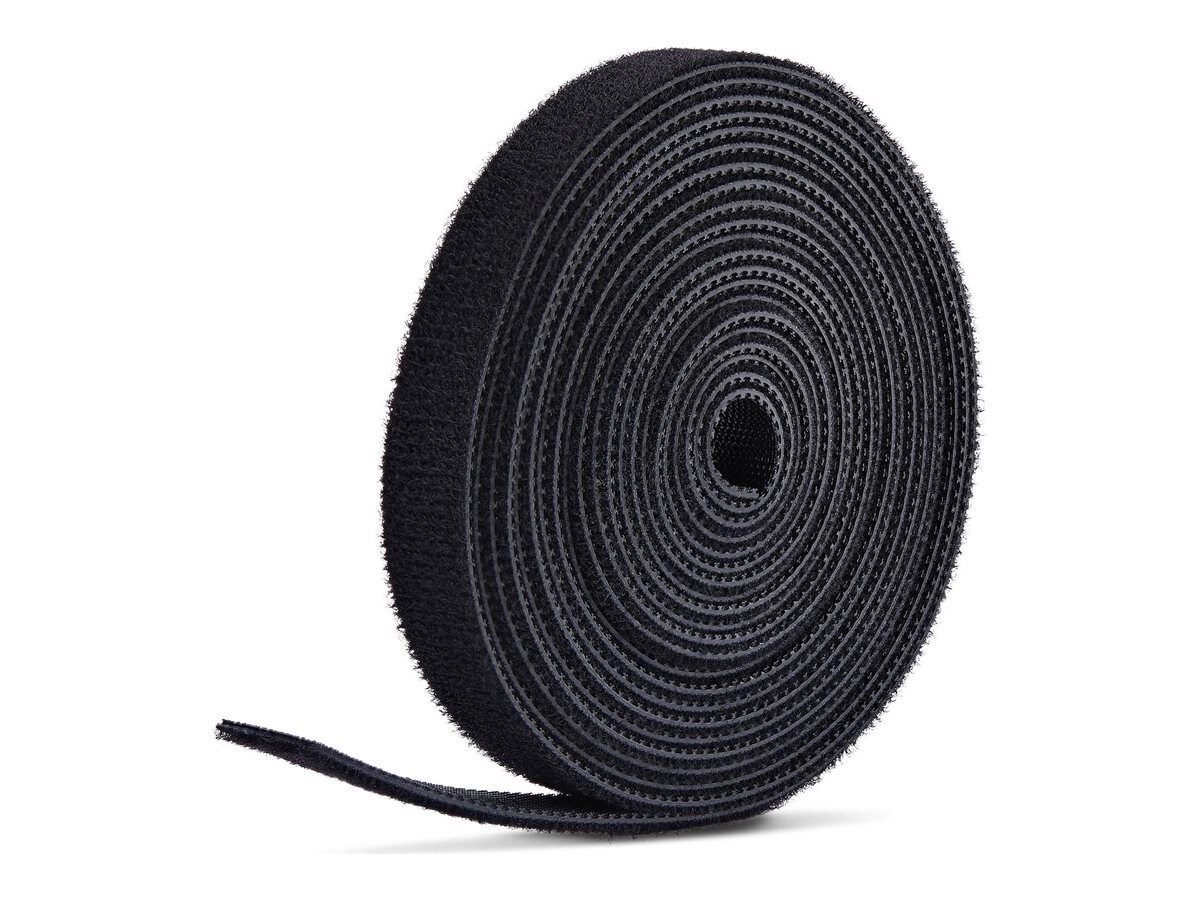 StarTech.com 0.5"w x 75ft Hook and Loop Roll Cut-to-Size (HKLP7505B )