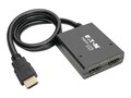 Tripp Lite 2-Port HDMI Splitter - UHD 4K, International AC Adapter, B118-002-UHDINT, 41492301, Video Converters, Extenders & Splitters