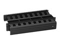 Leviton Horizontal Cable Management, 2U, 3x3 Front and 2x4 Rear, 492RU-HFR, 9307869, Rack Cable Management