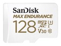SanDisk 128GB MAX ENDURANCE UHS-I microSDXC Card with SD Adapter, Class 10 , SDSQQVR-128G-AN6IA, 41201561, Memory - Flash