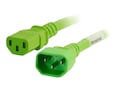 C2G Power Cord IEC 320-C14 to IEC 320-C13 14AWG, Green, 6ft, 17555, 32999226, Power Cords C2G Power Cord IEC 320-C14 to IEC 320-C13 14AWG, Green, 6ft, 17555, 32999226, Power Cords