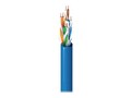 Belden 4-Pair Enhanced CAT6 Nonbonded-Pair U UTP CMR Reel-in-Box Cable, Red, Purple, 1000ft, 2412 007U1000                 , 42168770, Cables